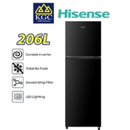 Hisense 206L 2 Door Inverter Fridge RT220N4ABN Refrigerator Peti Sejuk