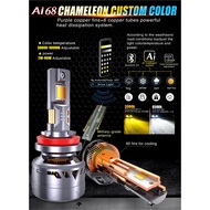 AI LED headlight lampu bulbs 2pcs custom color 170W 7000LM H4H1H7H11 9005 9006 9012