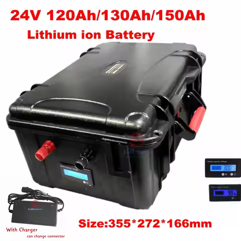 24V 120AH 150ah 130ah Lithium ion Battery bank Solar Golf Car lipo Battery scooter lights solar ups 