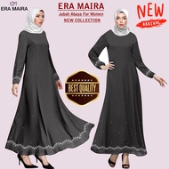 EXCLUSIVE Jubah Wanita Muslimah Long Abaya Dress Roshni Crystal – Jubah Abaya Murah – ERA AINA