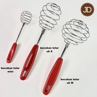 MERAH Stainless Steel Egg Beater Egg Beater/ Egg Beater/ Egg Beater/ Cake Dough Whisk/ Red Handle Eg