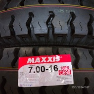 MAXXIS 700-16 16PR C699 Truck Tire with horizontal spikes 100% new date 25 ( 7.00-16, 700/16 )
