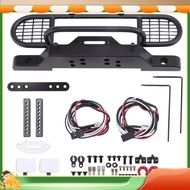 ethefor TRX4 Metal Front Camel Trophy Bumper with Light for 1/10 RC Crawler Car  TRX4 -4