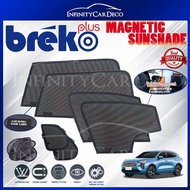 (6pcs) BREKO+ SHADES High Quality Fully Magnetic 0.98 UV Proof Car Sun Shade (Malaysia-Made) For GWM