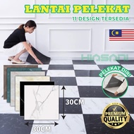 HIASANI 30X30CM PVC Marble Tiles Self Adhesive Floor Sticker Vinyl Floor Sticker Flooring Panel Lant