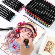 Marker pen set of 48 and 60 Touch colors, with bag, anime painting coloring tools (48pcs, 60pcs)