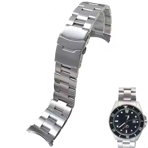 Diving Steel Metal Strap For Casio Duro Mdv107-1A MDV106-1A Watch Wristband Bracelet Watchband Repla