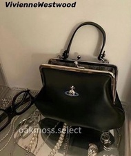 Vivienne Westwood EMMA西太后彩色土星小羊皮鏈條手拎袋單肩斜挎包