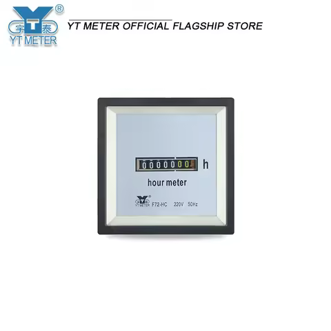 F72-HC Marine Timer, 180V~220V input, 50Hz 60Hz, marine instrument, 72*72