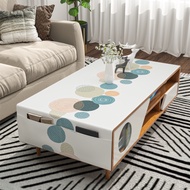 [506 Times Repurchase] Coffee Table Tablecloth Rectangular Waterproof Oil-Proof Disposable Anti-Scal