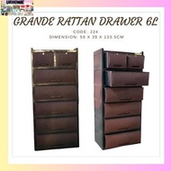 224 GRANDE RATTAN DRAWER 6L/SPACE SAVERS/ORGANIZER/LAGAYANNG DAMITWARDROBE/ELEGANT DESIGNCABINET/ MI