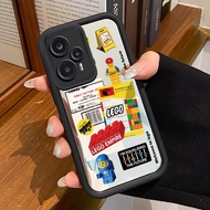 HP Xiaomi 14 14T 14T Pro 5G POCO F6 F5 Phone Case Building and Fruit and Vegetable Stone Pattern Pho