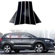 6Pcs Car Pillar Posts Stickers For Chevrolet Captiva 2007-2018 Black Door Window Trim BC Colun Decor