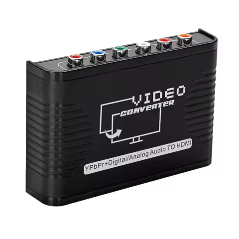 1080P YPbPr to HDMI Video Audio Converter Adapter 5 RCA Ypbpr component to HDMI Connector Converter 