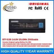 BTY-S38 14.8V 29.6Wh 2000mAh Genuine Original Laptop Battery For MSI S9N-724H200-M47 S9N-724H201-M47