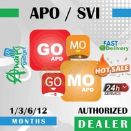 SVI GO SVI MO / APO GO APO MO IPTV PLAYER (Android TV/Box/Phone) 1/3/6/12/24/36/48 Months
