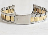正品勞力士18K黃金組合錶帶，原廠零件，適用於20毫米錶耳[FF258/7836]。長款（含備用表節）！