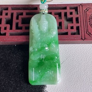 🔥翡翠a貨飄綠虛空藏觀音菩薩吊墜