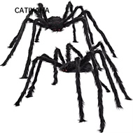 CATIYAHA Decoration Large Black Spiders, Plush Simulation Halloween Giant Realistic Spider,  Soft Tr