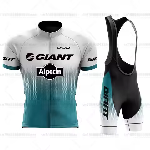Giant Cycling Jersey, Men's Cycling Jersey Set, Breathable Cycling Shirt, Bib Bib Shorts, Alpecin Je