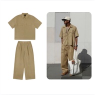 Noirsh ODIN CLUB khaki wind Set, unisex fashion clothing Set made of khaki material