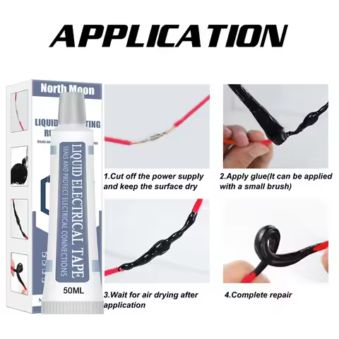 50ml Liquid Electrical Tape Waterproof Insulating Electrical Tape Glue Fast Dry Liquid Insulation El