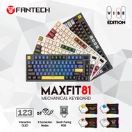 FANTECH MAXFIT81 MK910 Wireless 75% OLED Mechanical Keyboard PBT Gateron G Pro v2 Switch / ABS Outem