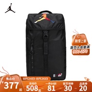 NIKE JORDAN 耐克AJ双肩背包大容量多口袋大学生书包电脑包 正黑色/多彩色 8/20(60cm高)