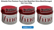 [BUNDLE OF 3] [SHISEIDO] FINO PREMIUM TOUCH HAIR MASK/HAIR SHINE MASK/DAMAGED HAIR CARE/230G RELBE BEAUTY