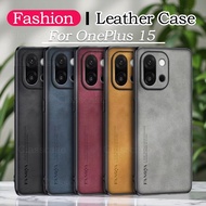 Casing For OnePlus 15 OnePlus15 1+15 2025 Sheepskin Leather Phone Case Lens Protection Fashion Casin