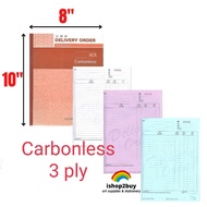 Delivery Order Book Carbonized Paper with Numbering NCR 25s X 3plys Uni Buku Bil Pesanan Penghantara