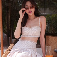 LUCA STUDIO_Vinnie Bra Top (Pre-order 17 Sep.) - เสื้อสายเดี่ยวทรงบราท็อป (Underwire) ผ้าคอตต้อนทอล