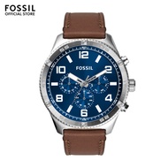 Fossil Male's Brox Analog Watches ( BQ2799 ) - Quartz, Silver Case, 50 MM Round Dial,  Multi Colour 