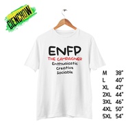 ENFP T-Shirt MBTI Screen-Printed Shirt Round Neck Large Size