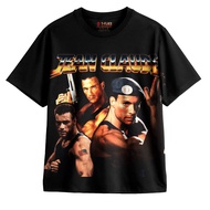 JE4NNNNNNNN CL4UD333 V4NNN D4MM33333 BLACK UNISEX OVERSIZE FILM TSHIRT - TFIKS