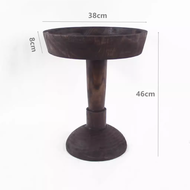 Stool Coffee Table round Wooden Stool Natural Color Living Room Decorative Accessories Floor Standin