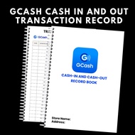 Gcash Transaction Record, gcash cash in cash out book, gcash logbook, gcash record book