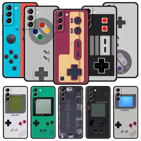 Video Game Boy Vintage GamePad Phone Case For Samsung Galaxy S24 S23 S22 S20 Ultra S21 FE 5G S10 S9 