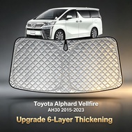 Custom Fit For Toyota Alphard Vellfire AH30 2015-2023 Car Sunshade Front Windshield Heat Insulation 