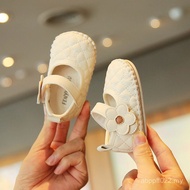 0-1 Baby Spring Summer 3-6 Hundred Days Infant Soft Rubber Sole One Year Old Month Female Baby Princ