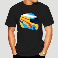 Fashion Graphic Tees Fernando Alonso Helmet Illustration Car Racinger T shirt New Men T-Shirt(1)-361