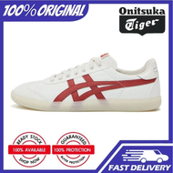 【100% Genuine】Onitsuka Tiger Tokuten white red Men's and women's sports shoes casual shoes
