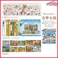 LOCHO Dreamland Landscaping Sticker Book 3d 3D House Scene Sticker Book Qimeng Town Landscaping Stic