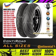 TAYAR MOTORSIKAL CONTINENTAL CONTI-ROAD TUBELESS TYRE 100,110,120,130,140,150,160,180,190,50,55,60,70,80 -,R,ZR 17