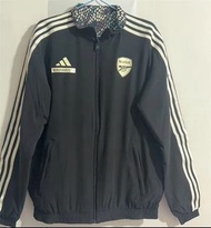 阿仙奴 23-24 Arsenal Black reversible Windbreaker  外套風衣