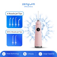 Zenyum Water Flosser Pro + Water Flosser Tips (Black/White/Pink) - Rechargeable Portable Dental Care