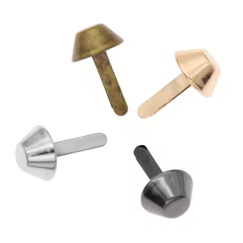 20pcs Metal Bag Accessories Feet Rivets Studs Pierced For Purse Handbag Leather DIY Crafts