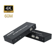{LUNA electronic accessories} 4K 60Hz HDMI 60m KVM Extender over RJ45 Ethernet Cat5e/6 USB Extender