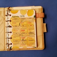 2025 Orange Fruits Binder Calendar 2 Rings, 6 Rings, 20 Rings, 26 Rings (Can request years) Cheap