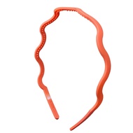 Bando Bandana Scrunchie Scrunchy Doff Gelombang Matte Wanita Cewek Korea Korean Style Motif Zigzag B